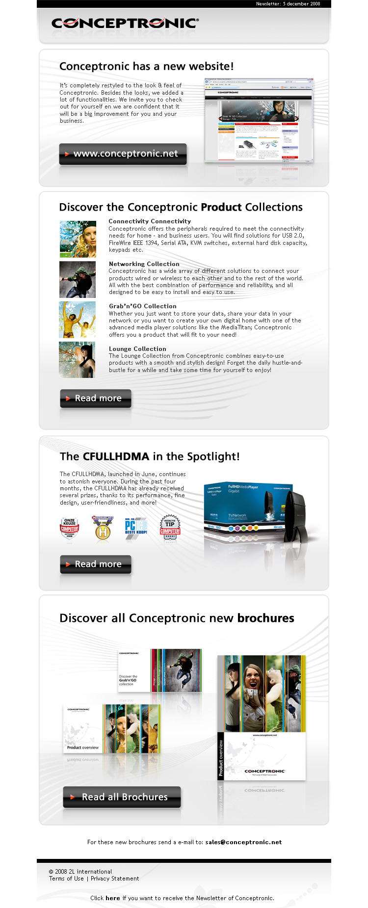 Emailing voor Conceptronic